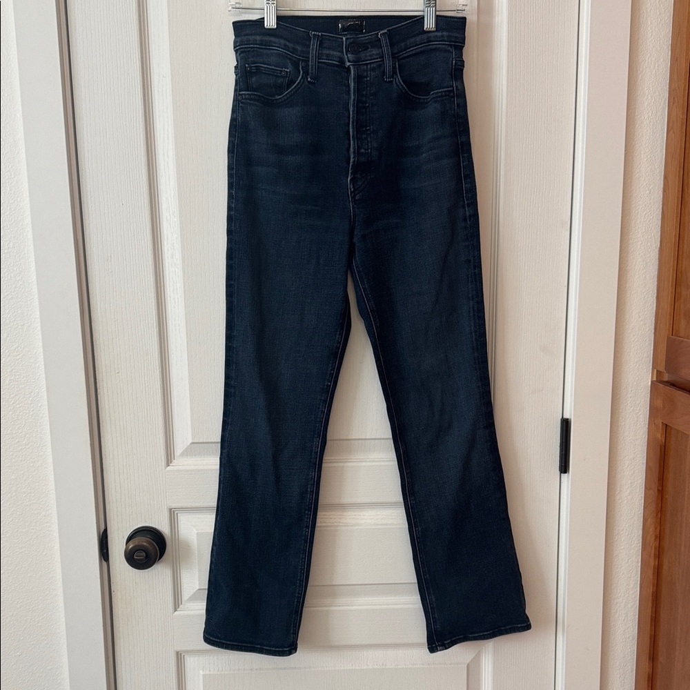 MOTHER Women’s  Deep Indigo Straight Jeans